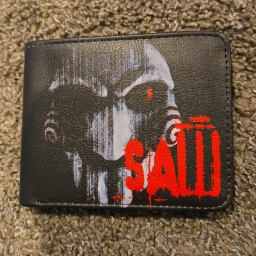 New Saw Billy Halloween Horror Anime Manga Leather Wallet